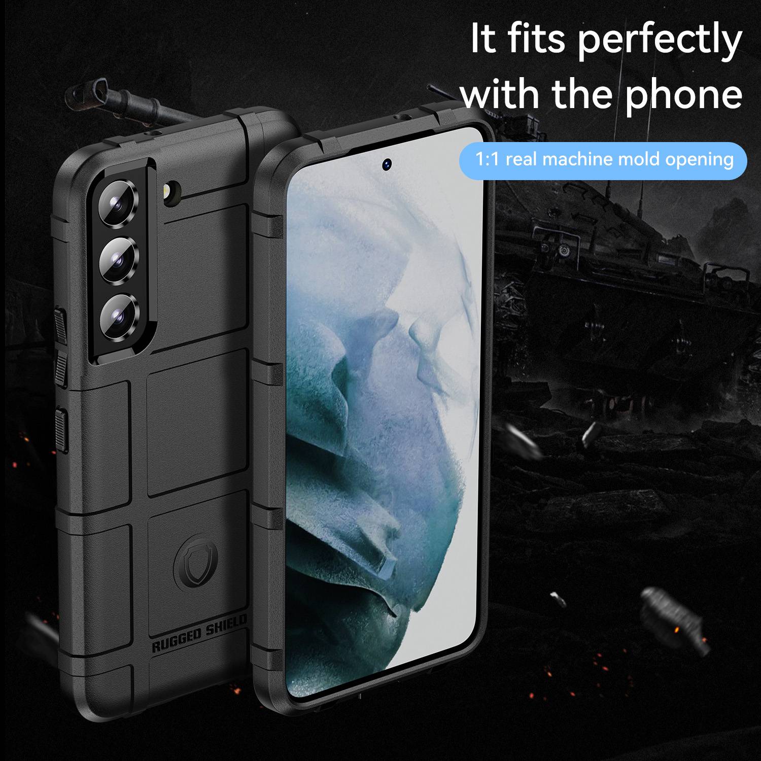 For Samsung Galaxy S23 Rugged Square Grid Texture Shockproof TPU Cover Anti-scratch Phone Case Black
For Samsung Galaxy S23 Rugged Square Grid Texture Shockproof TPU Cover Anti-scratch Phone Case Black
