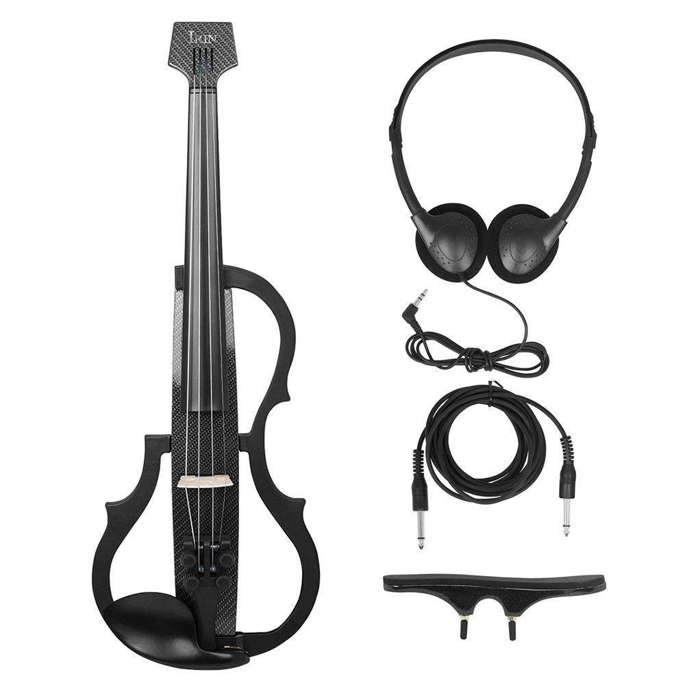 IRIN 4/4 Electric Silent Violin Carbon Fiber Professional Electric Violin String Instrument with Shoulder Rests Headphones
IRIN 4/4 Electric Silent Violin Carbon Fiber Professional Electric Violin String Instrument with Shoulder Rests Headphones