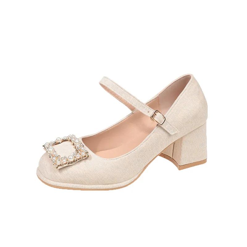 Fashion French Thick Heel Square Head Waterproof High Heel Single Shoes Women 2025 New Line Button Fairy with Skirt Shoes 35
Fashion French Thick Heel Square Head Waterproof High Heel Single Shoes Women 2025 New Line Button Fairy with Skirt Shoes 35