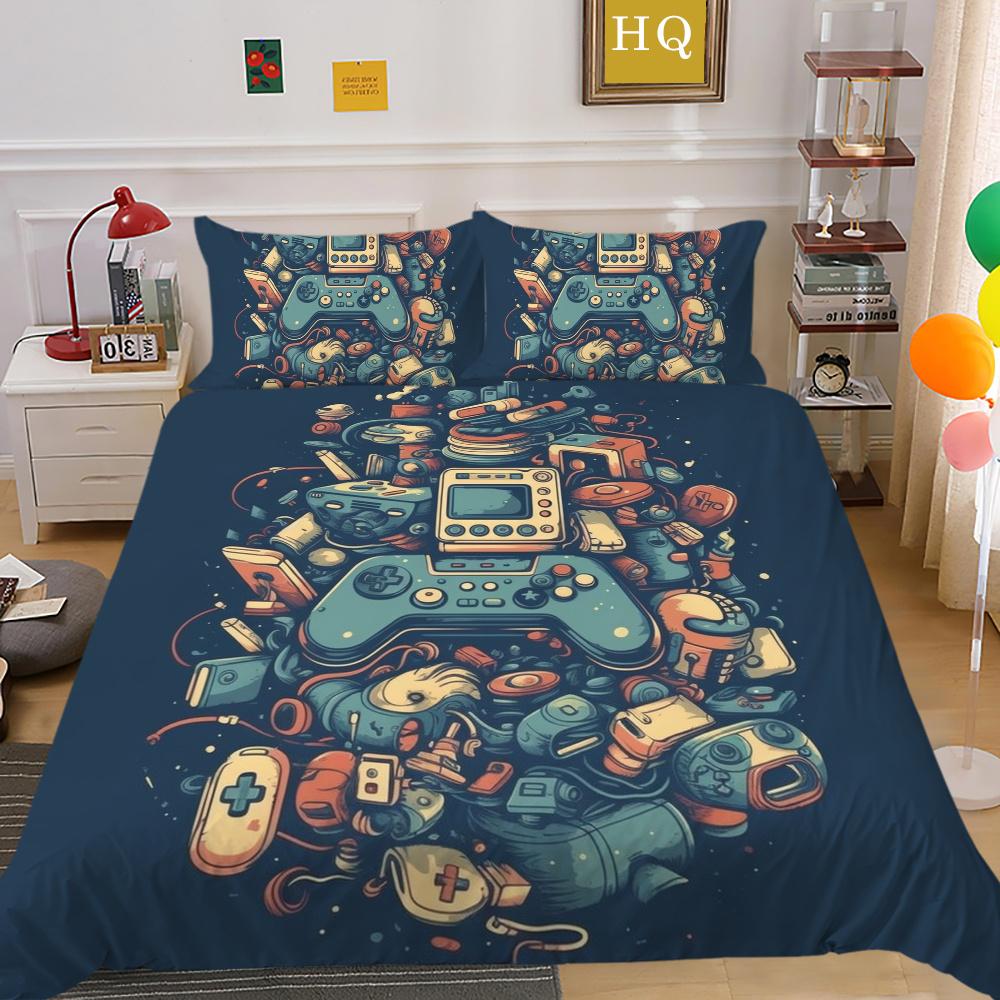 Комплект постельного белья в игровом стиле, набор пододеяльников с игровой ручкой, домашний комплект постельного белья с принтом для подростков, королевский размер, модный чехол для постельного белья EU Single 135x200cm
Комплект постельного белья в игровом стиле, набор пододеяльников с игровой ручкой, домашний комплект постельного белья с принтом для подростков, королевский размер, модный чехол для постельного белья EU Single 135x200cm