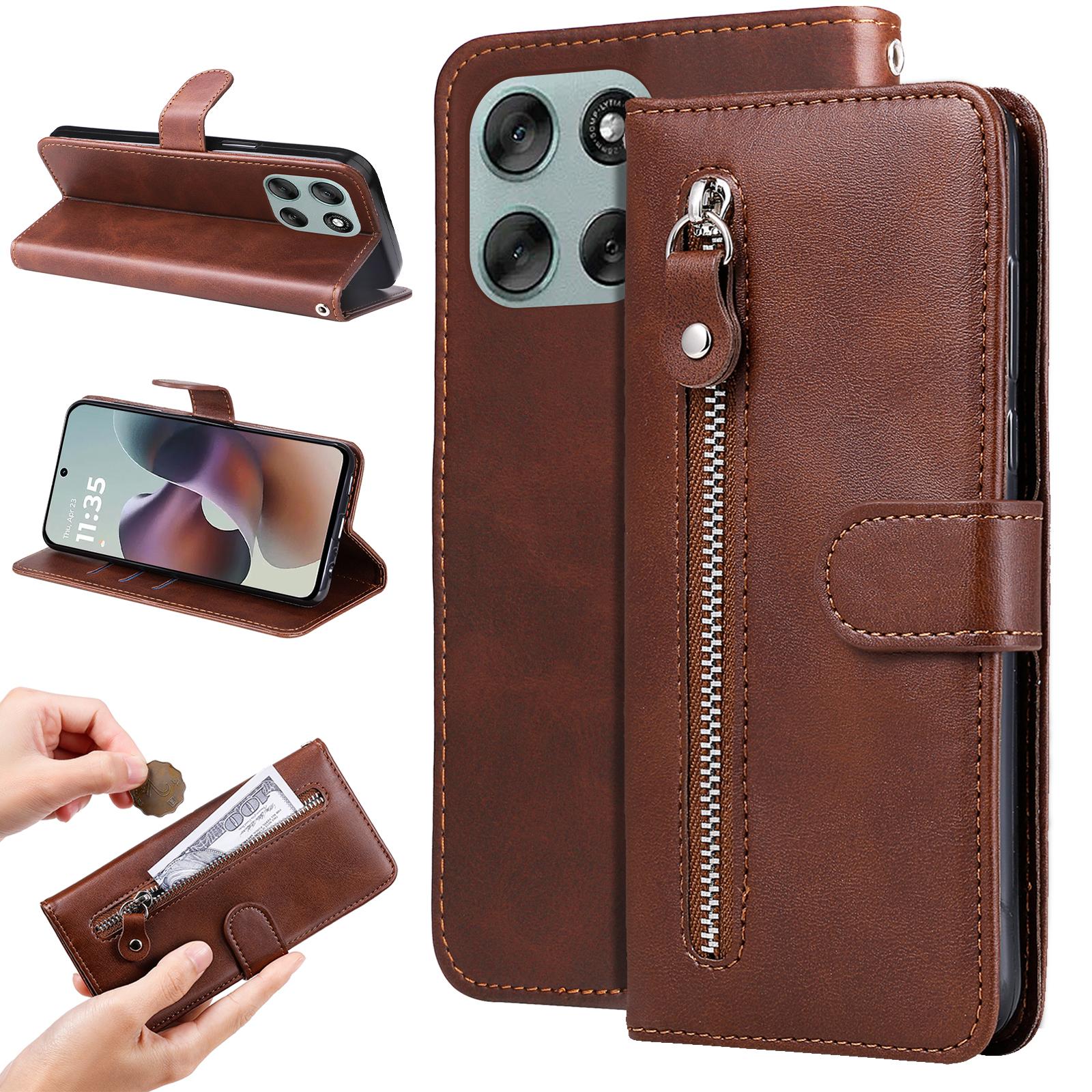 For Motorola Moto G56 5G PU Leather Cases with Zipper Pocket Wallet Phone Cover Stand Brown
For Motorola Moto G56 5G PU Leather Cases with Zipper Pocket Wallet Phone Cover Stand Brown
