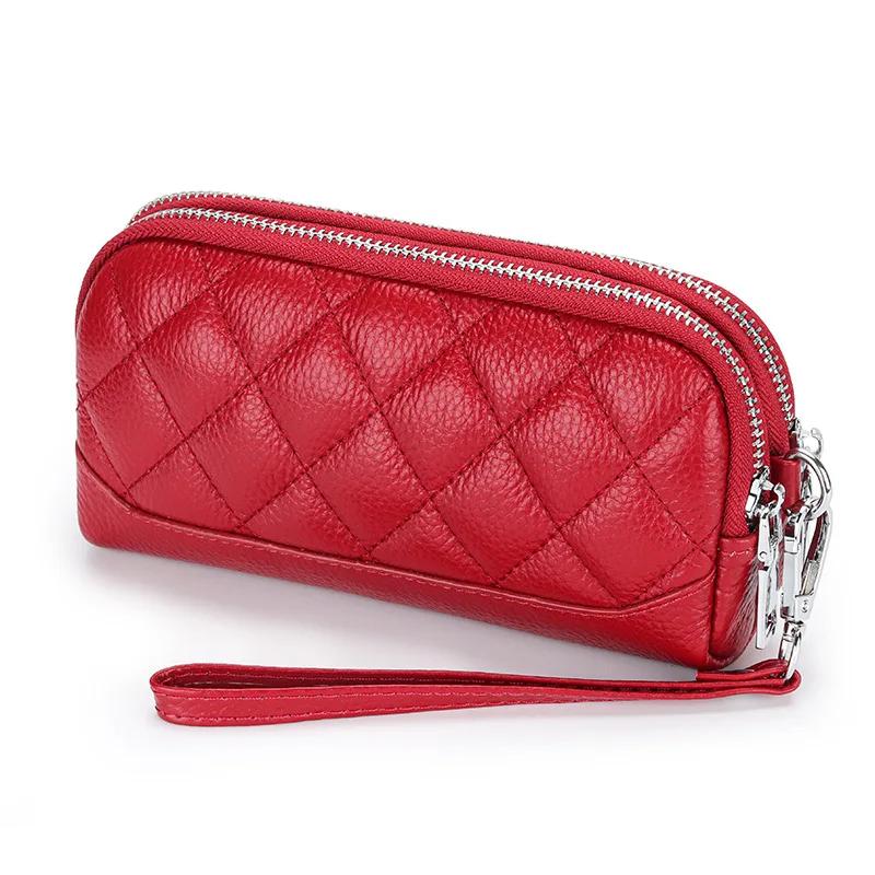 Double Zipper Clutch Bag for Women Genuine Leather Coin Pocket Money Purse Women s Clutches Female Clutch Purse with Wrist Strap червоний
Double Zipper Clutch Bag for Women Genuine Leather Coin Pocket Money Purse Women s Clutches Female Clutch Purse with Wrist Strap червоний