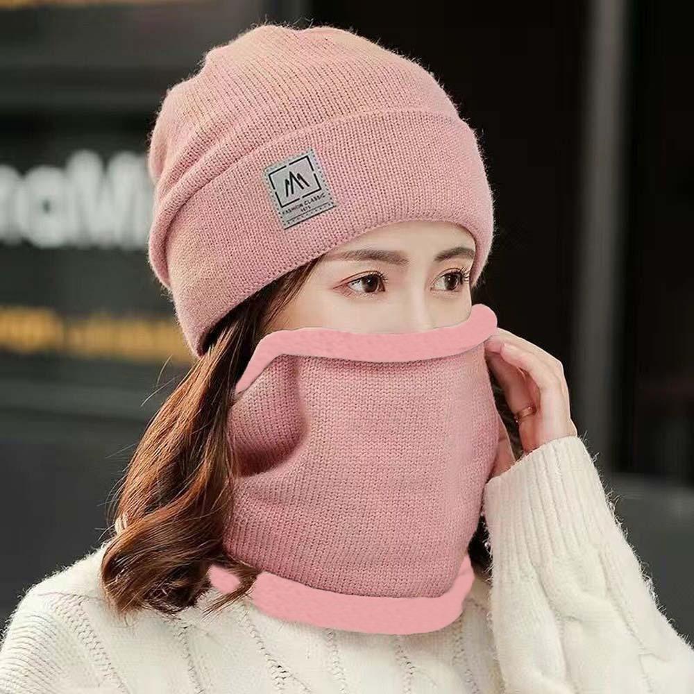 Elastic Cap and Scarf Suit Trendy Beanie Hat Earflap Hat Winter Pullover Cap Women рожевий
Elastic Cap and Scarf Suit Trendy Beanie Hat Earflap Hat Winter Pullover Cap Women рожевий