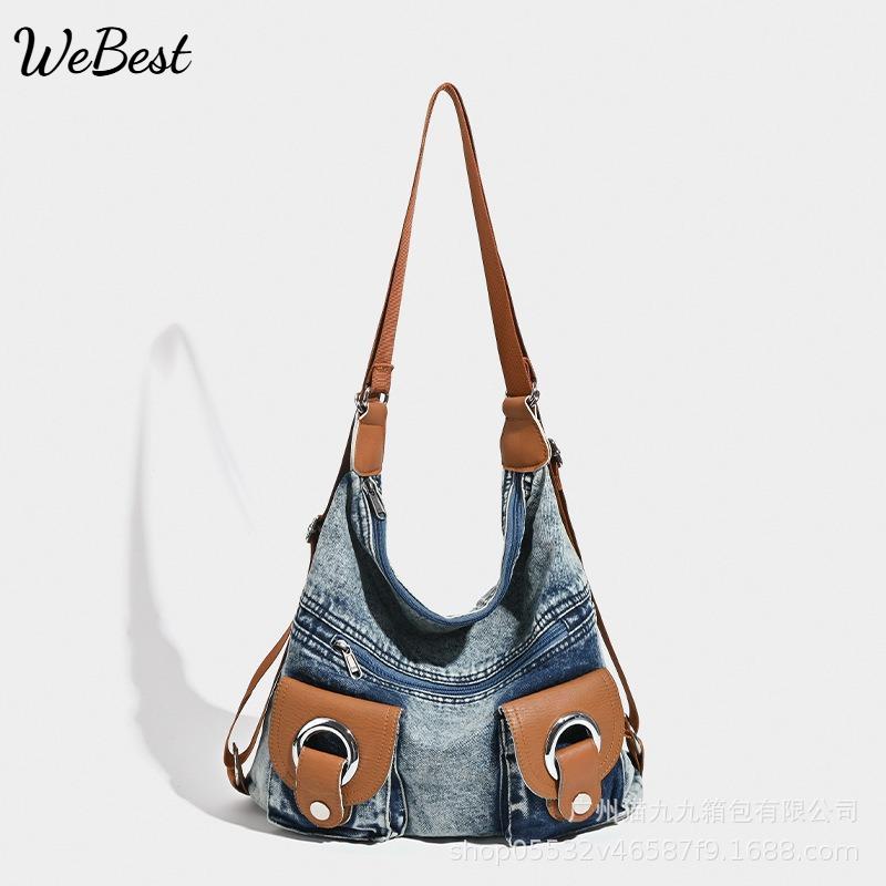 2025 New Wash Denim Bag Large Capacity Tote Bag Small Design Shoulder Bag светло-синий
2025 New Wash Denim Bag Large Capacity Tote Bag Small Design Shoulder Bag светло-синий