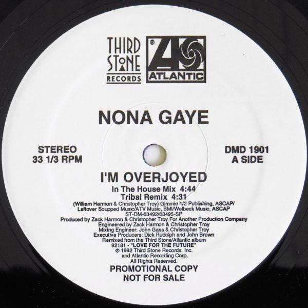 12inch Record NONA GAYE Im Overjoyed DMD1901 Atlantic Third 1992 US Rap HipHopRB Used
12inch Record NONA GAYE Im Overjoyed DMD1901 Atlantic Third 1992 US Rap HipHopRB Used