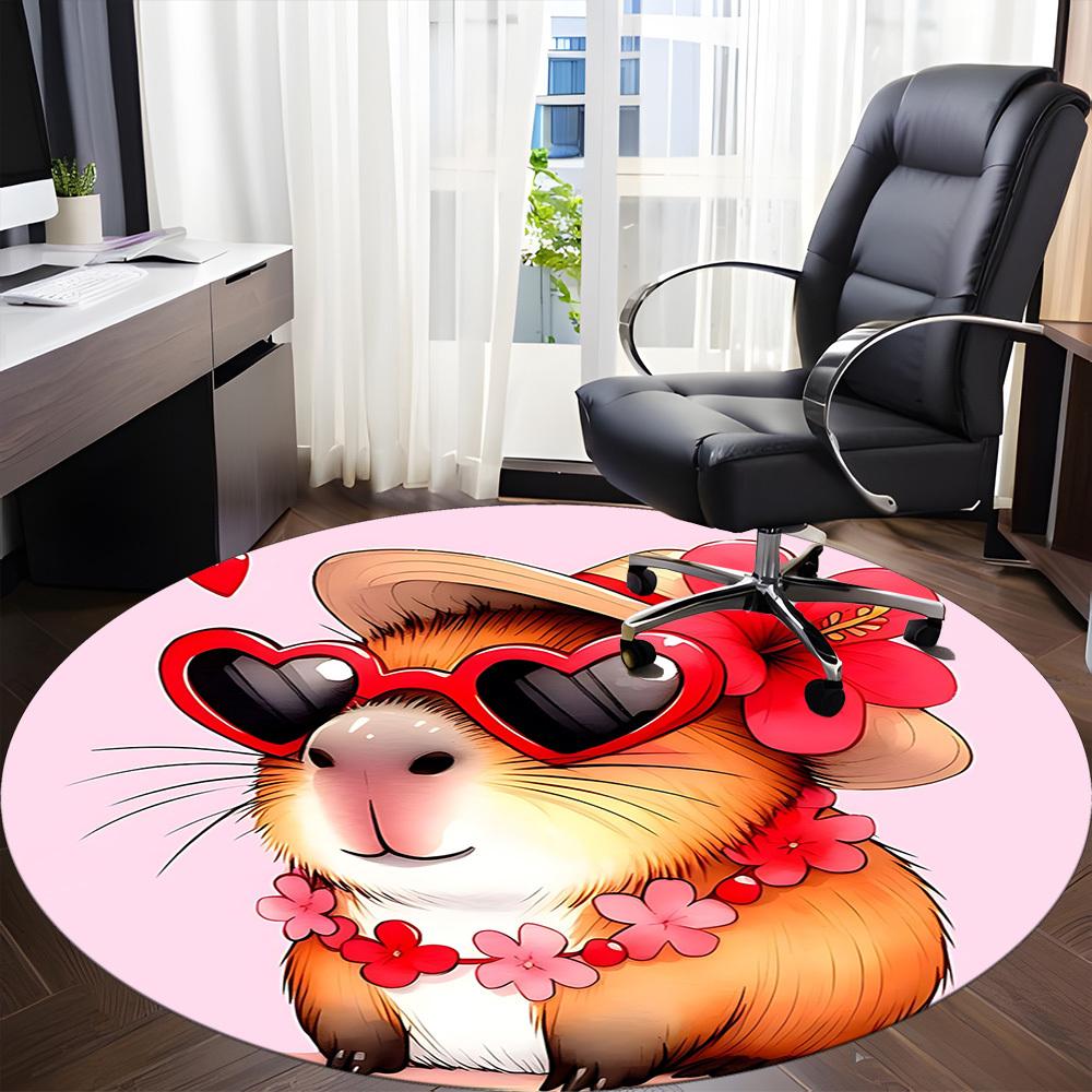 1pc CapybararSunglasses Chair Carpet for Office - Durable, Ideal for Chair Mats, Stylish & Functional Decorative Rug yy260203052 80cm by 80cm
1pc CapybararSunglasses Chair Carpet for Office - Durable, Ideal for Chair Mats, Stylish & Functional Decorative Rug yy260203052 80cm by 80cm