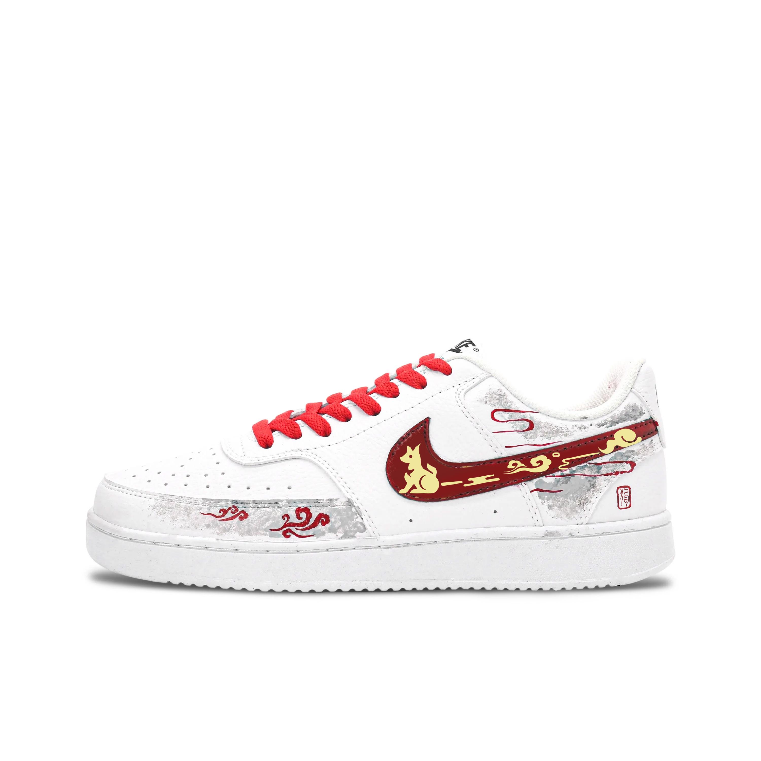 Nike Court Vision 1 Auspicious Dog And Auspicious Clouds Leather Lightweight Breathable Low top Skateboard Shoes Men s DH2987-101(Team646-) 40.5
Nike Court Vision 1 Auspicious Dog And Auspicious Clouds Leather Lightweight Breathable Low top Skateboard Shoes Men s DH2987-101(Team646-) 40.5
