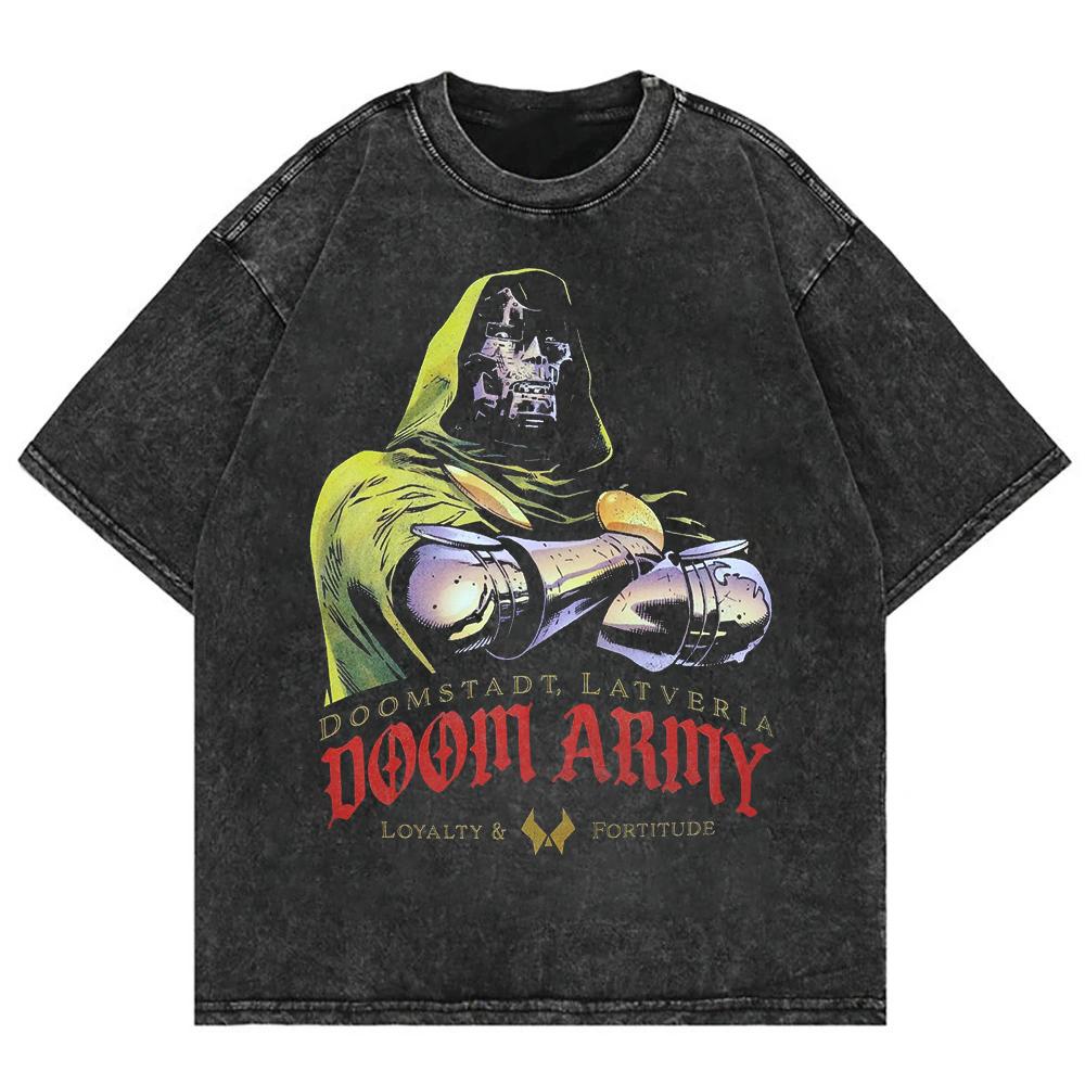 Vintage Doom Army Graphic Washed TShirt Unisex Dr Doom Latveria Print Oversized Cotton Casual Streetwear Tee Men Clothing M
Vintage Doom Army Graphic Washed TShirt Unisex Dr Doom Latveria Print Oversized Cotton Casual Streetwear Tee Men Clothing M