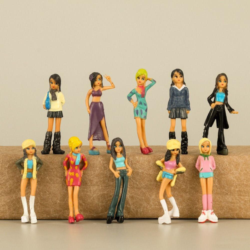 Home Ornaments Girl Scene Model Cartoon Cute Girl Action Figure Micro Landscape 10Pcs
Home Ornaments Girl Scene Model Cartoon Cute Girl Action Figure Micro Landscape 10Pcs