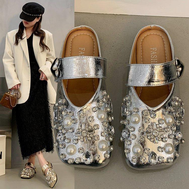 Baotou half slippers women s outer wear 2025 new summer sandals flat bottom Mary Jane rhinestone retro ins shoes 40 золотий
Baotou half slippers women s outer wear 2025 new summer sandals flat bottom Mary Jane rhinestone retro ins shoes 40 золотий