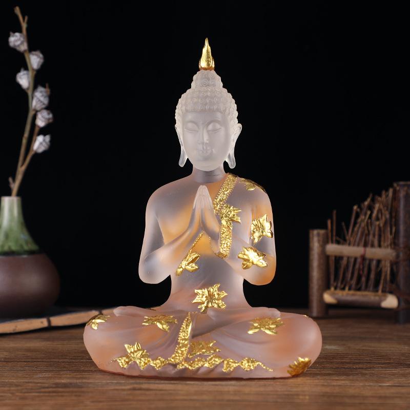 Southeast Asian Indian Seated Buddha Statues in Thai Zen Style Resin Craft Ornaments with Water Glaze. білий
Southeast Asian Indian Seated Buddha Statues in Thai Zen Style Resin Craft Ornaments with Water Glaze. білий