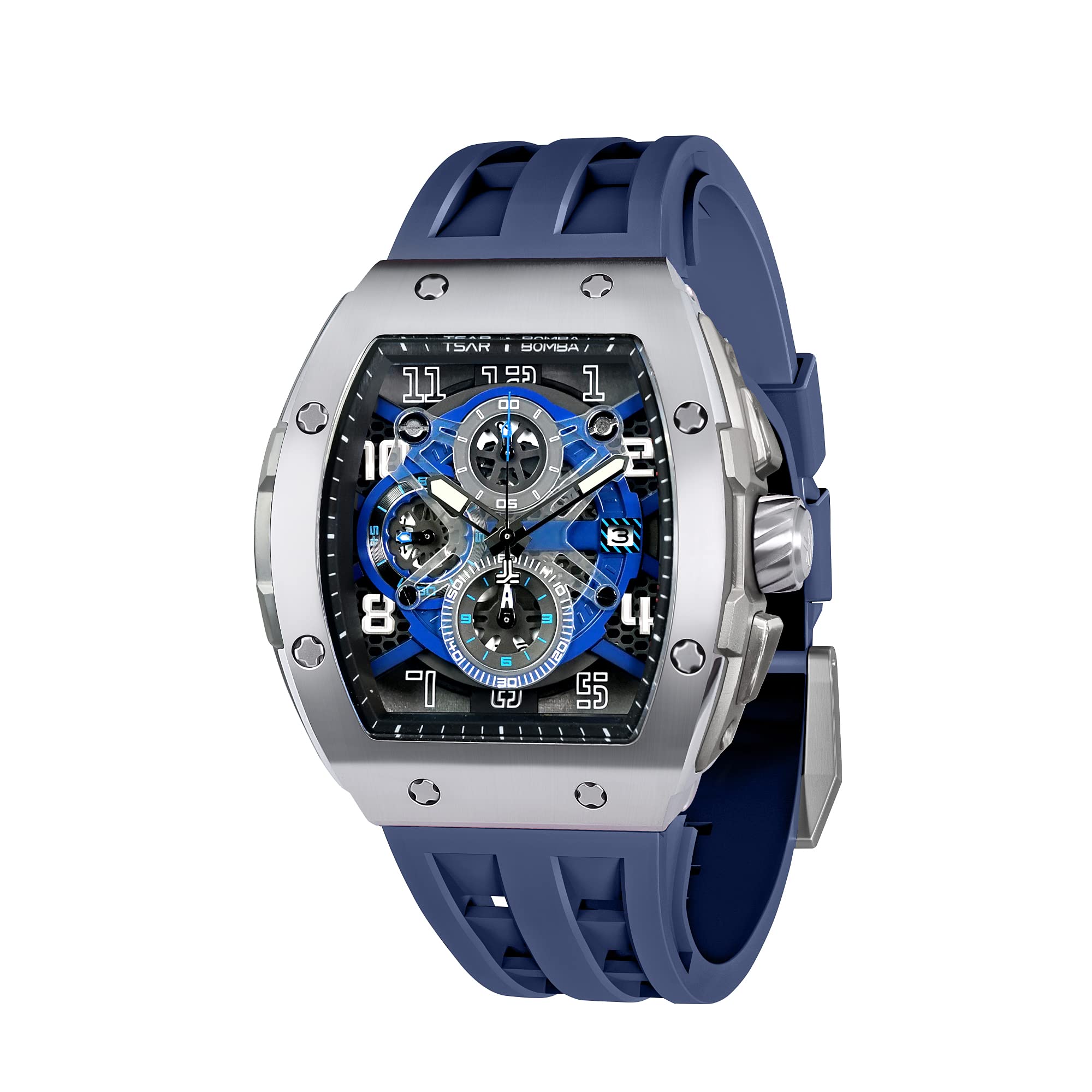 TSAR BOMBA Men s Watch Tonneau Dial 50M Water-Resistant Minimalist Classic Sapphire Crystal Silicone Strap Japanese Movement
TSAR BOMBA Men s Watch Tonneau Dial 50M Water-Resistant Minimalist Classic Sapphire Crystal Silicone Strap Japanese Movement