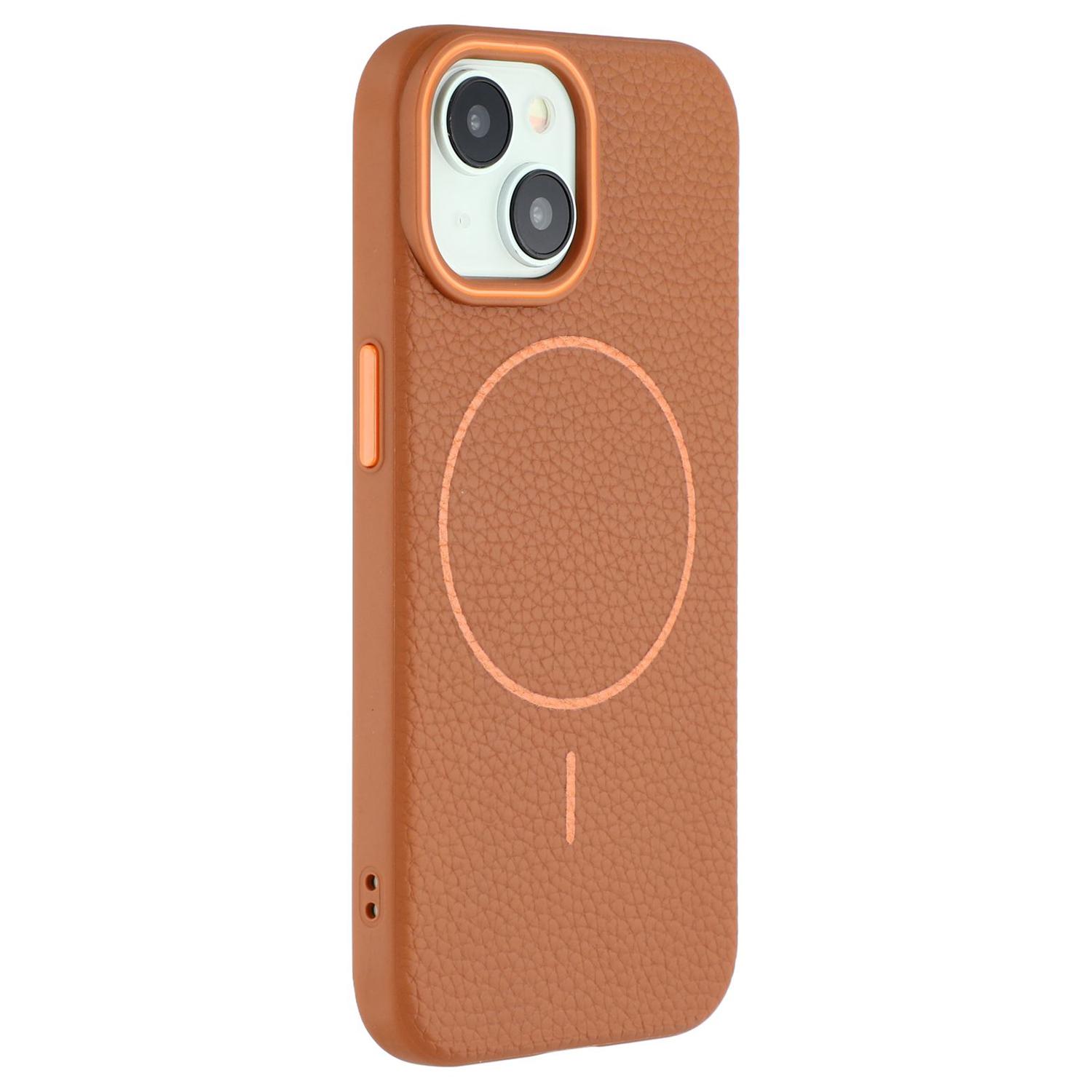 For iPhone 15 Magnetic Case Litchi Texture TPU Phone Cover Compatible with MagSafe Brown
For iPhone 15 Magnetic Case Litchi Texture TPU Phone Cover Compatible with MagSafe Brown