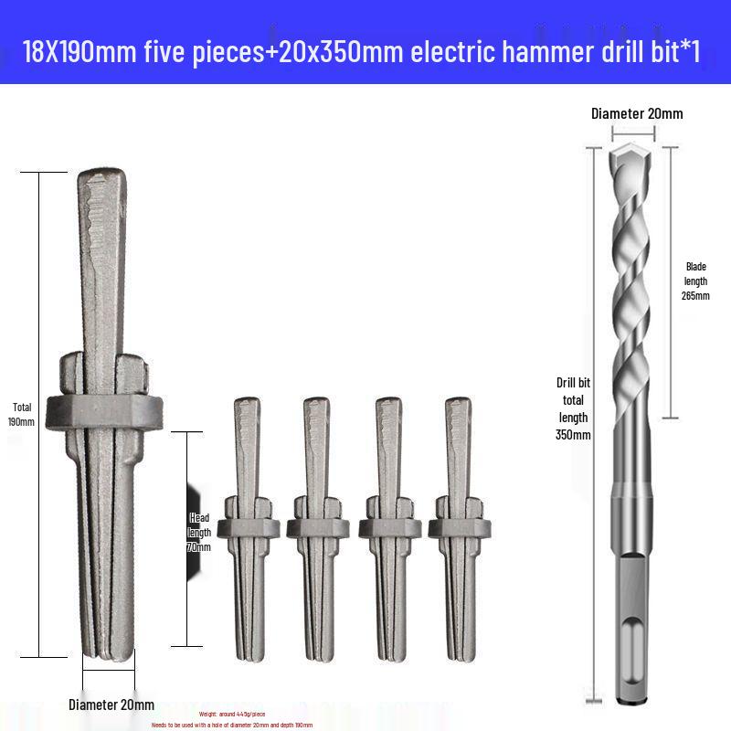 Stone Splitting Wedge & Rock Breaking Chisel Tool Set
Stone Splitting Wedge & Rock Breaking Chisel Tool Set