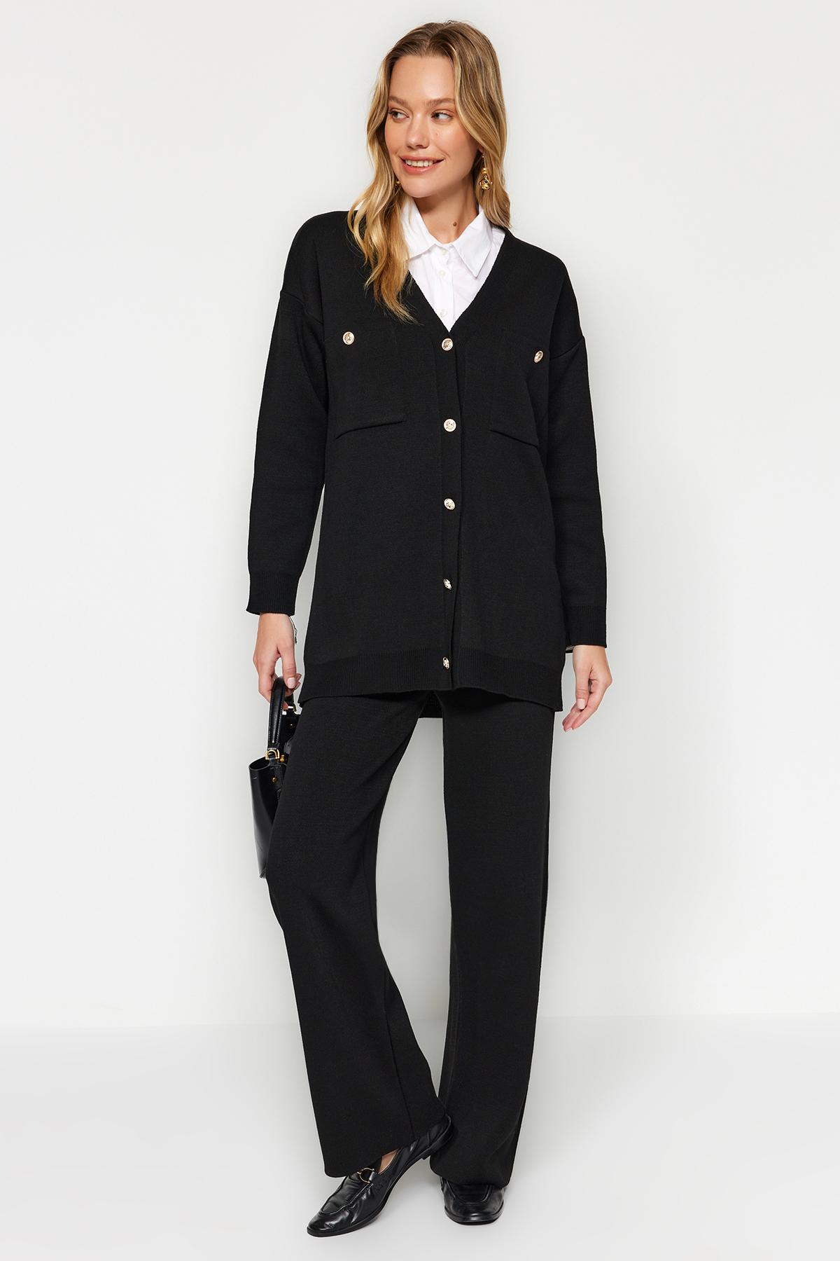 Women s Hijab Bottom-Top Set Fashion New Season Black Buttoned Cardigan-Pants Knitwear Bottom-Top Set S тьмяно-коричневий
Women s Hijab Bottom-Top Set Fashion New Season Black Buttoned Cardigan-Pants Knitwear Bottom-Top Set S тьмяно-коричневий