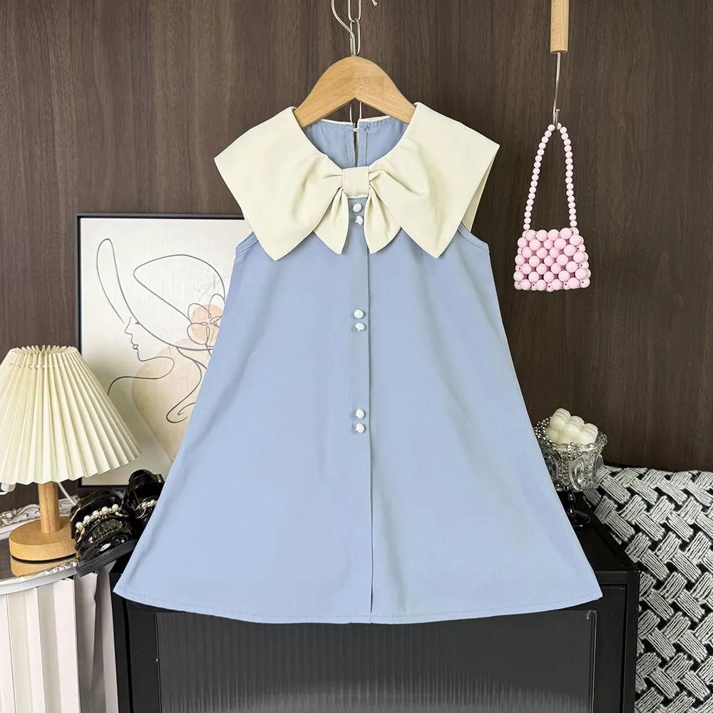Girls Summer Dresses Elegant Sleeveless Dresses for Children 90
Girls Summer Dresses Elegant Sleeveless Dresses for Children 90