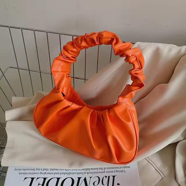 Women s Fashion Pleated Cloud Bag, Casual PU Leather Armpit Shoulder Bag, Dumpling Shape Shopping Handbag оранжевый
Women s Fashion Pleated Cloud Bag, Casual PU Leather Armpit Shoulder Bag, Dumpling Shape Shopping Handbag оранжевый