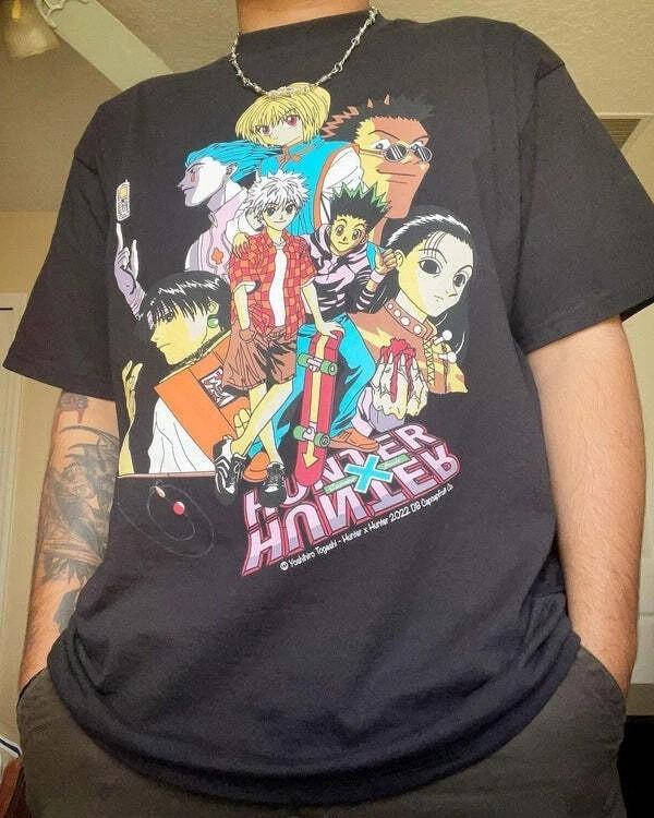 Hunter X Hunter Anime Manga black 90s Rare design Unisex Men Women Unisex T-Shirt S
Hunter X Hunter Anime Manga black 90s Rare design Unisex Men Women Unisex T-Shirt S