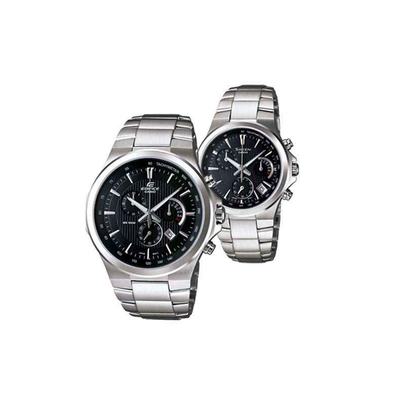 Casio watch series - disc 100 meters waterproof, quartz movement, stainless steel strap, Japanese and Korean watch, same style EFR-500D&SHE-5019D-1A чёрный
Casio watch series - disc 100 meters waterproof, quartz movement, stainless steel strap, Japanese and Korean watch, same style EFR-500D&SHE-5019D-1A чёрный
