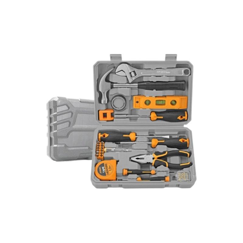 Juego de 59 herramientas manuales para el hogar, kit de reparación completo en caja
Juego de 59 herramientas manuales para el hogar, kit de reparación completo en caja