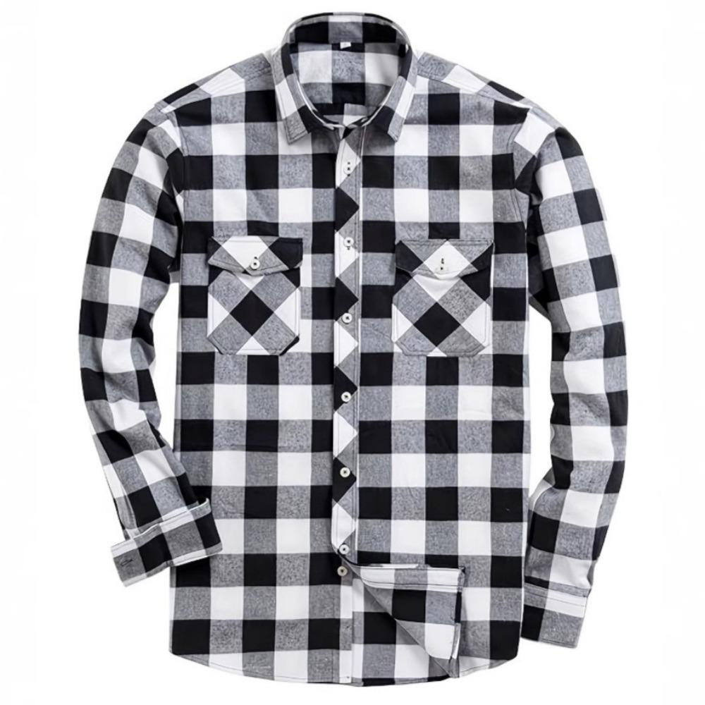 Мужская классическая клетчатая рубашка с длинными рукавами и лацканами, повседневная мужская рубашка в уличном стиле хип-хоп XXL белый
Мужская классическая клетчатая рубашка с длинными рукавами и лацканами, повседневная мужская рубашка в уличном стиле хип-хоп XXL белый