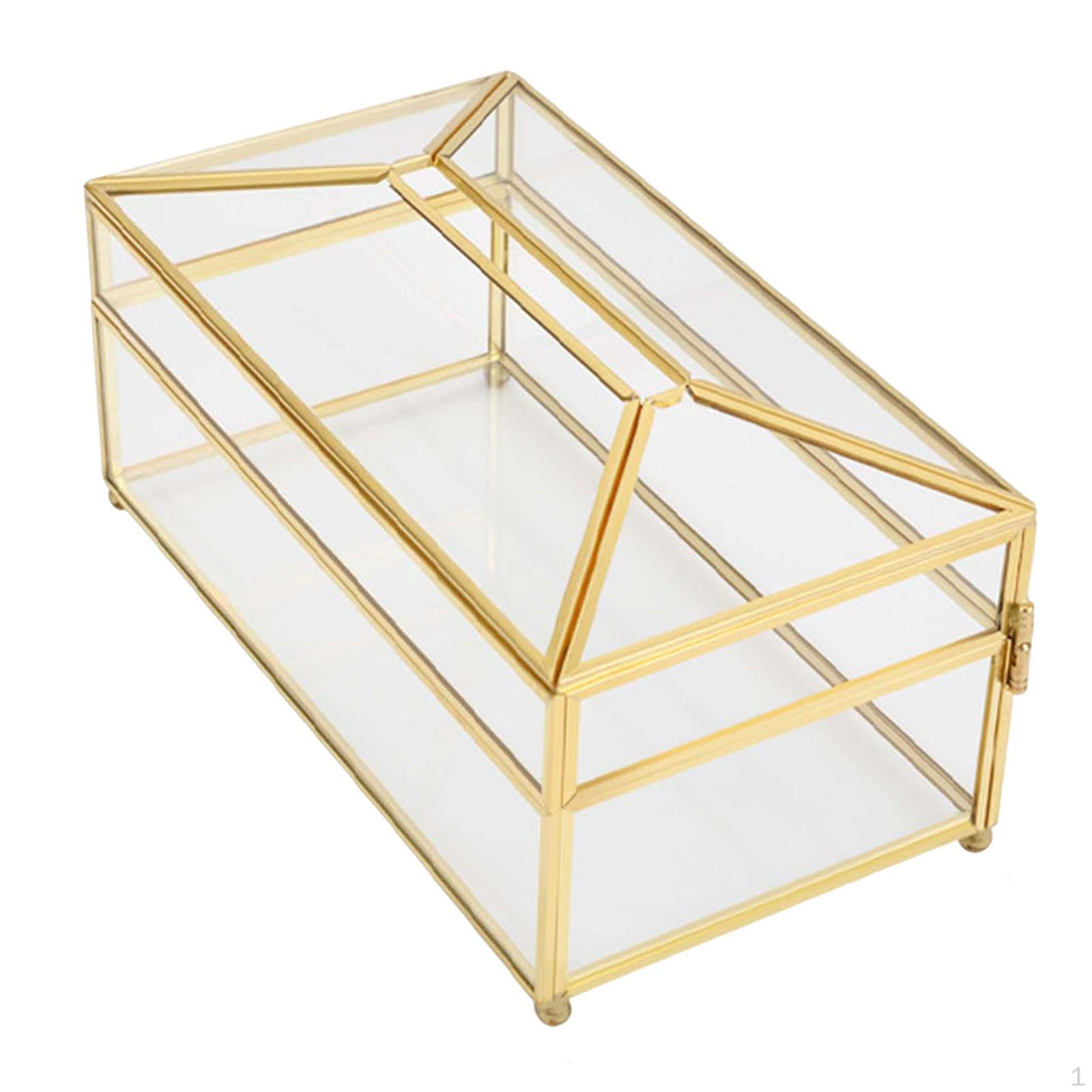 Прямоугольная крышка держателя коробки для салфеток, декоративная прикроватная тумбочка для комода Transparent Large