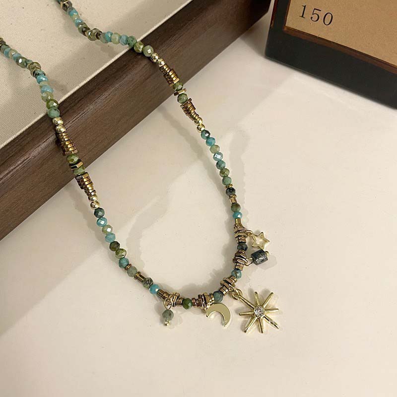 Natural Stone Freshwater Pearl Necklaces For Women Fashion Sexy Green Water Droplet Pendant Collarbone Chain Jewelry Gifts
Natural Stone Freshwater Pearl Necklaces For Women Fashion Sexy Green Water Droplet Pendant Collarbone Chain Jewelry Gifts