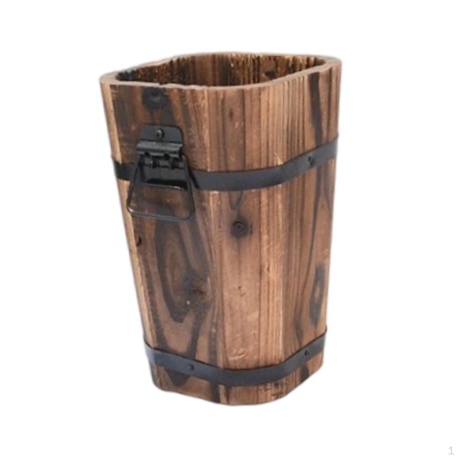 Wooden Barrel Planter Flower Pot Birthday Gift Plant Container Rustic for Indoor and Outdoor Patio S
Wooden Barrel Planter Flower Pot Birthday Gift Plant Container Rustic for Indoor and Outdoor Patio S