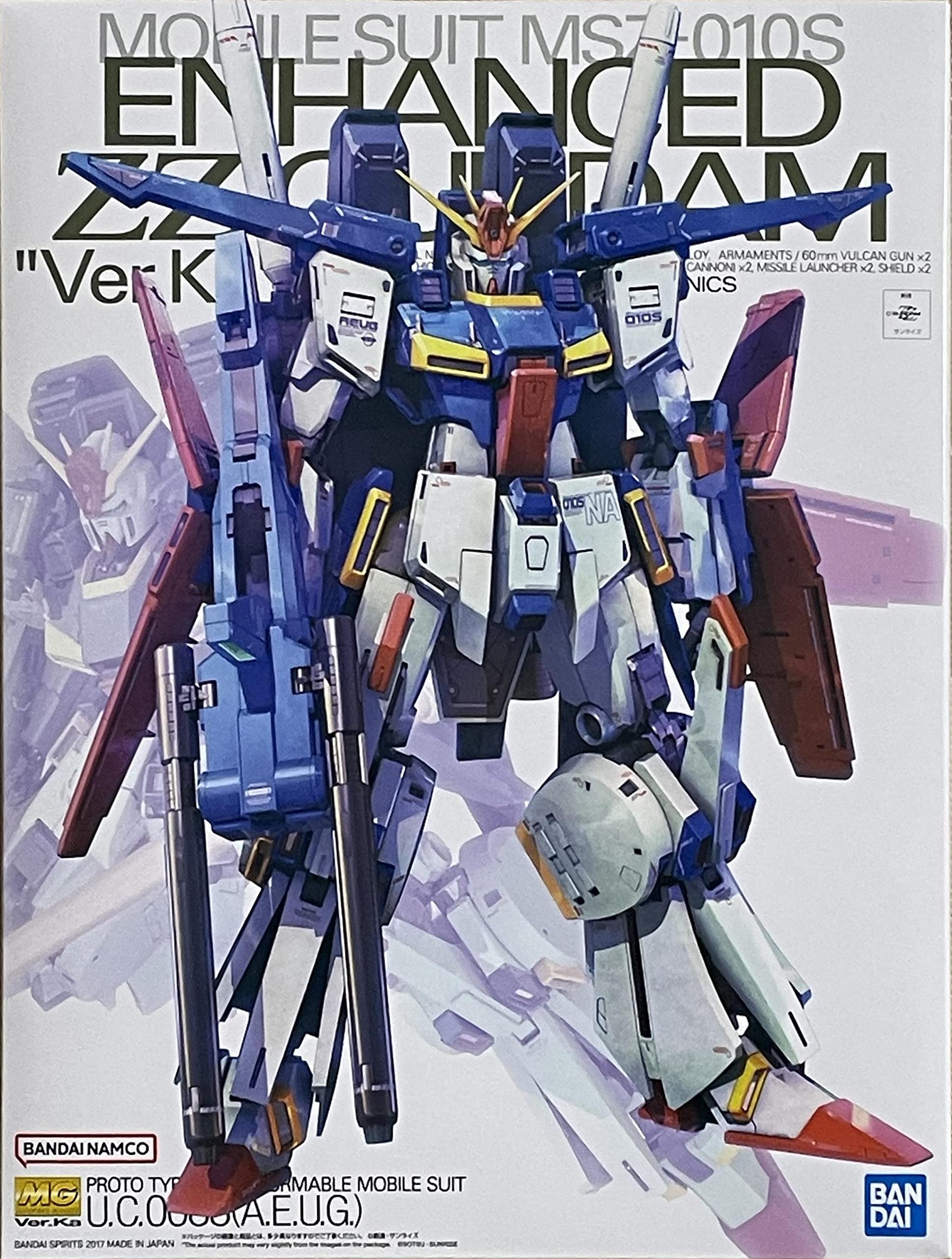 Premium Bandai Limited 1/100 MG MSZ-010S Enhanced Double Zeta Gundam Ver.Ka/Unassembled Mobile Suit Gundam ZZ
Premium Bandai Limited 1/100 MG MSZ-010S Enhanced Double Zeta Gundam Ver.Ka/Unassembled Mobile Suit Gundam ZZ