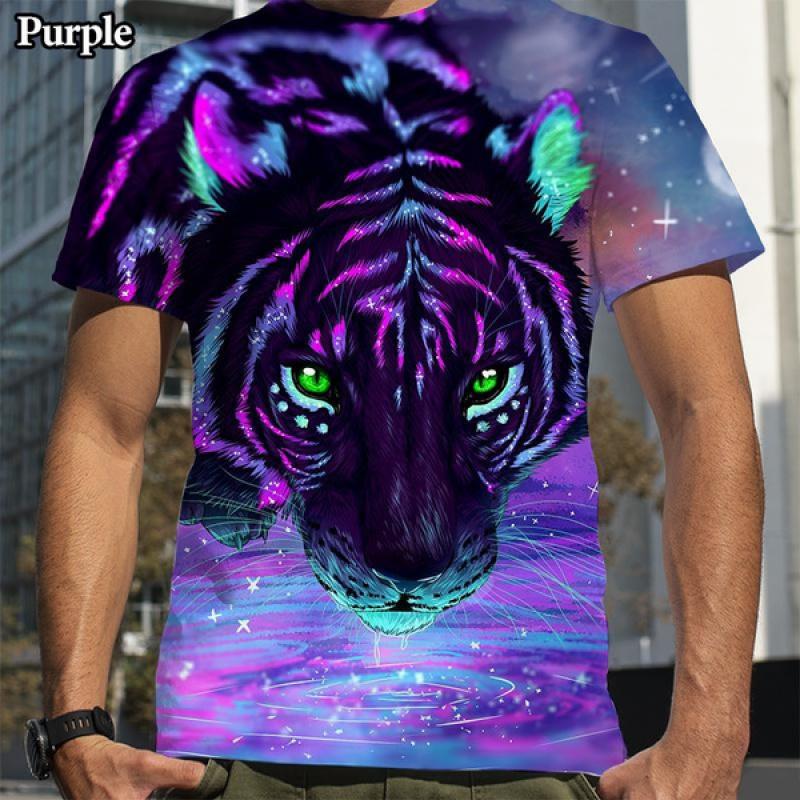 Летняя модная мужская футболка с коротким рукавом и принтом тигра 3D 6XL
Летняя модная мужская футболка с коротким рукавом и принтом тигра 3D 6XL