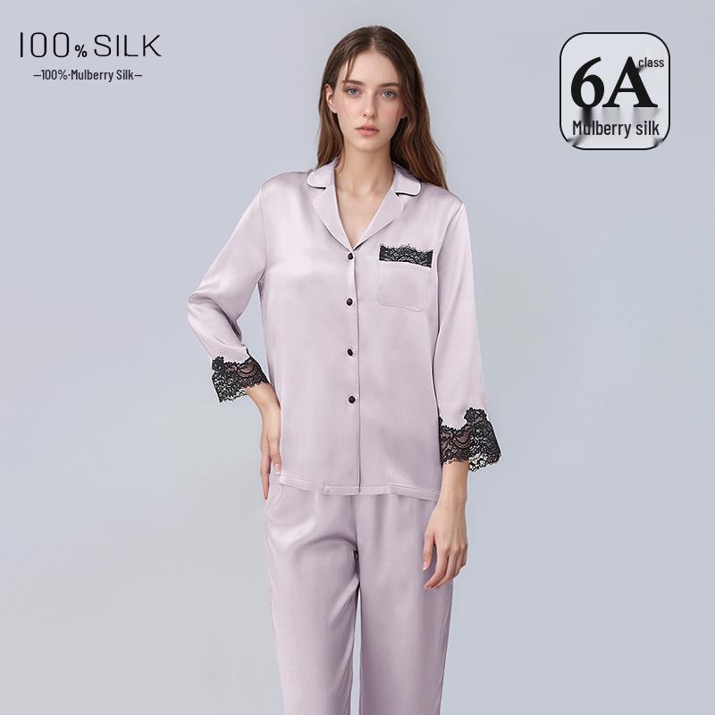 Luxurious Mulberry Silk Women s Pajama Set - 100% Real Silk, Long Sleeve Top and Pants for Spring/Summer M (80-105 jin)
Luxurious Mulberry Silk Women s Pajama Set - 100% Real Silk, Long Sleeve Top and Pants for Spring/Summer M (80-105 jin)