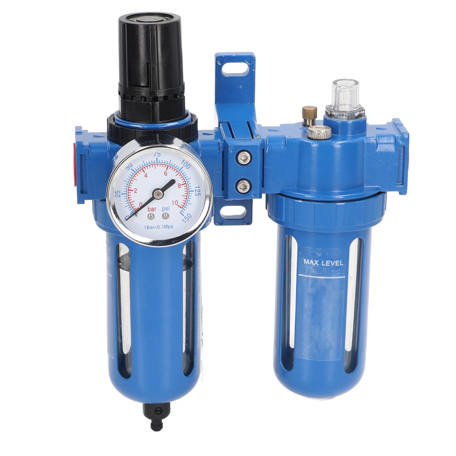 Filter Regulator and Lubricator High Hardness Zinc Alloy 2 Stage Air Compressor Water Separator Air Filter 1 4in NPT 3/8in NPT
Filter Regulator and Lubricator High Hardness Zinc Alloy 2 Stage Air Compressor Water Separator Air Filter 1 4in NPT 3/8in NPT