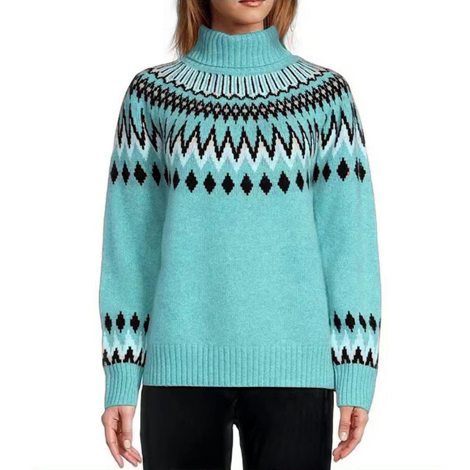 Women s Sweaters Pullover Knit Sweater Turtleneck Long Sleeve Shirts Fall Fashion L
Women s Sweaters Pullover Knit Sweater Turtleneck Long Sleeve Shirts Fall Fashion L
