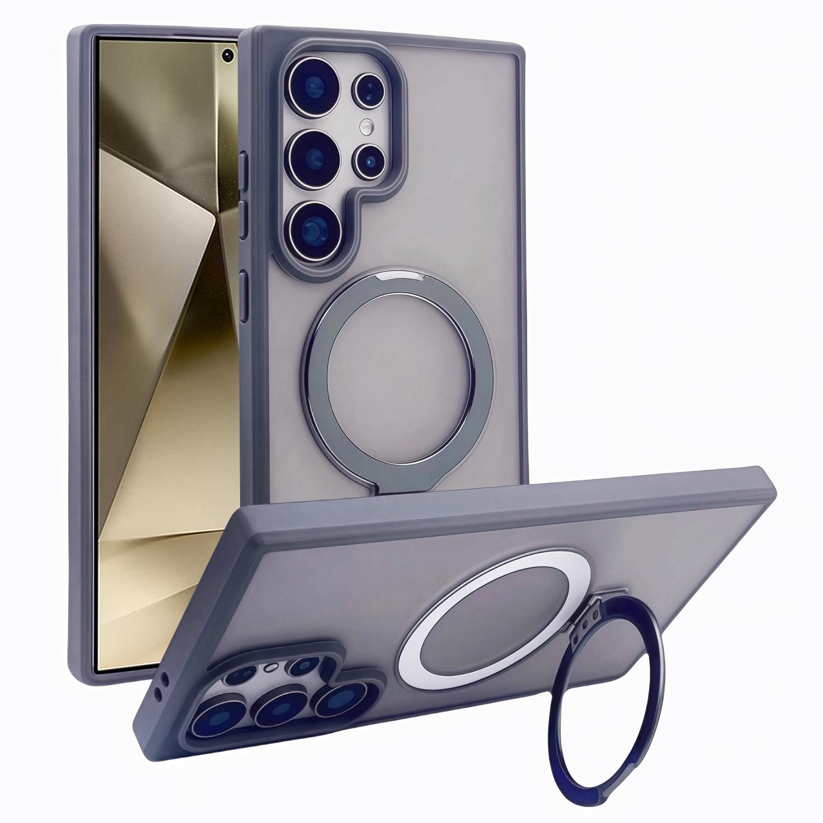 Магнитный чехол для Samsung Galaxy S24 Ultra с подставкой, задняя крышка для телефона из ТПУ+ПК Titanium Grey
Магнитный чехол для Samsung Galaxy S24 Ultra с подставкой, задняя крышка для телефона из ТПУ+ПК Titanium Grey