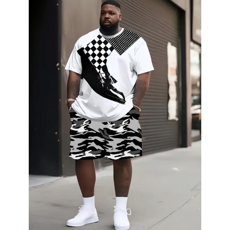 Men s Plus Size 3D Streetwear Camo Patch Patch T-Shirt and Shorts Set - Breathable Polyester, Machine Wash 6XL
Men s Plus Size 3D Streetwear Camo Patch Patch T-Shirt and Shorts Set - Breathable Polyester, Machine Wash 6XL