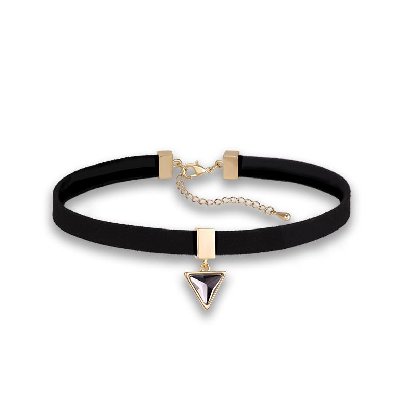 Модное черное колье-чокер в корейском стиле для женщин с привлекательными кристаллами золотой
Модное черное колье-чокер в корейском стиле для женщин с привлекательными кристаллами золотой