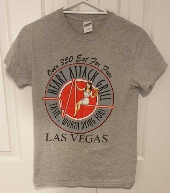 HEART ATTACK GRILL LAS VEGAS Tate Worth Dying For TShirt Grey Size Adult Small. Unisex T-Shirt L
HEART ATTACK GRILL LAS VEGAS Tate Worth Dying For TShirt Grey Size Adult Small. Unisex T-Shirt L