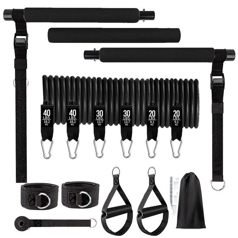 180lbs Resistance Bands with Adjustable Pilates Bar, Portable Home Gym Set for Full Body Strength & Pilates Workout чорний
180lbs Resistance Bands with Adjustable Pilates Bar, Portable Home Gym Set for Full Body Strength & Pilates Workout чорний