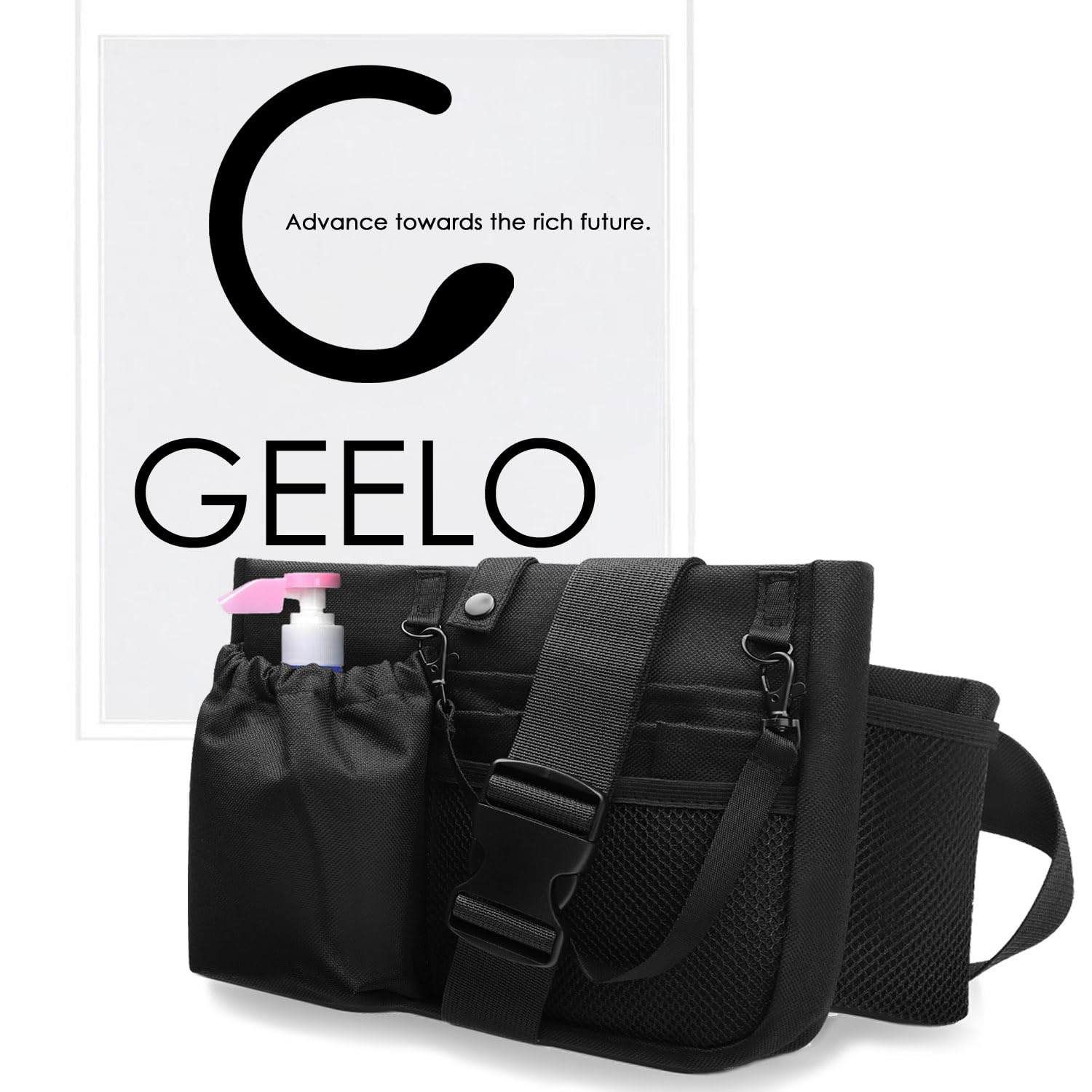 GEELO Nurse Waist Pouch in the medical supervised by doctors and 4cm 15 storage disinfectant bottle inner pocket with tape for men and women Pouch, чорний
GEELO Nurse Waist Pouch in the medical supervised by doctors and 4cm 15 storage disinfectant bottle inner pocket with tape for men and women Pouch, чорний