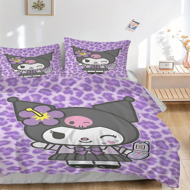 3pcs Kuromi, Leopard Print Bedding Set: Perfect for Bedroom or Guest Room. Soft and Comfortable with No Core Included yy251009242 135x200cm
3pcs Kuromi, Leopard Print Bedding Set: Perfect for Bedroom or Guest Room. Soft and Comfortable with No Core Included yy251009242 135x200cm