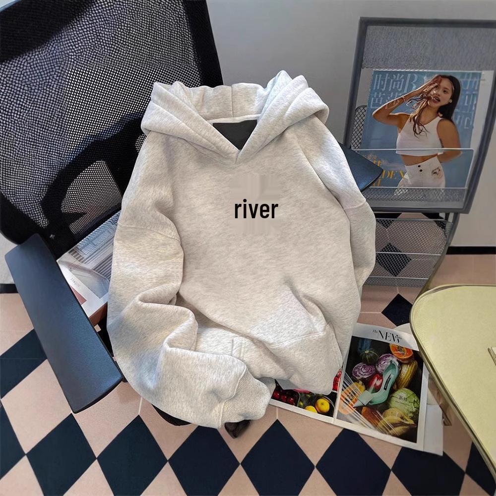Unisex Heavyweight Oversized Hooded Sweatshirt - Autumn/Winter, Plus Velvet, Loose Fit White and gray
Unisex Heavyweight Oversized Hooded Sweatshirt - Autumn/Winter, Plus Velvet, Loose Fit White and gray