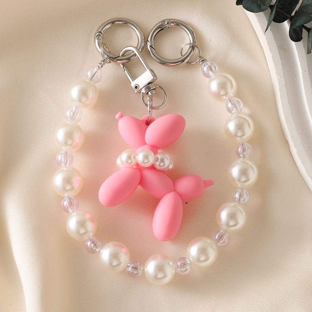 Korean Style Balloon Puppy Keychain Acrylic Pearl Chain Pendant Backpack Decor рожевий
Korean Style Balloon Puppy Keychain Acrylic Pearl Chain Pendant Backpack Decor рожевий