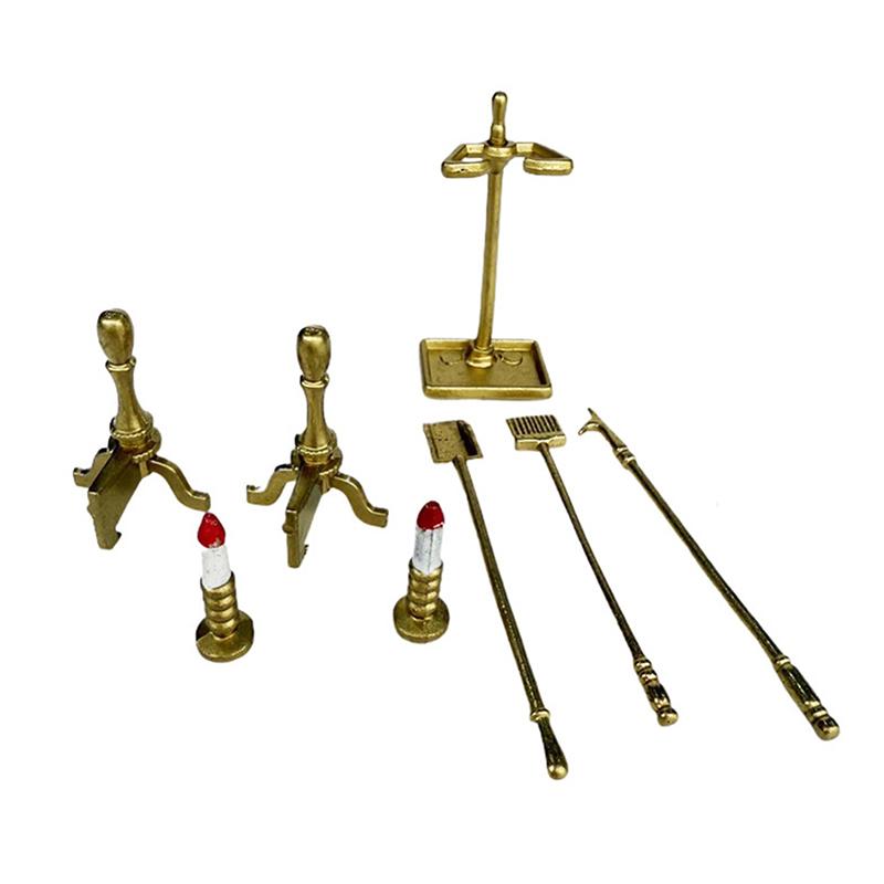 8Pcs/Set Dollhouse Mini Fire Tool Shovel Candlestick Bracket Simulation Mini Model Scene Fireplace Accessories Decoration
8Pcs/Set Dollhouse Mini Fire Tool Shovel Candlestick Bracket Simulation Mini Model Scene Fireplace Accessories Decoration