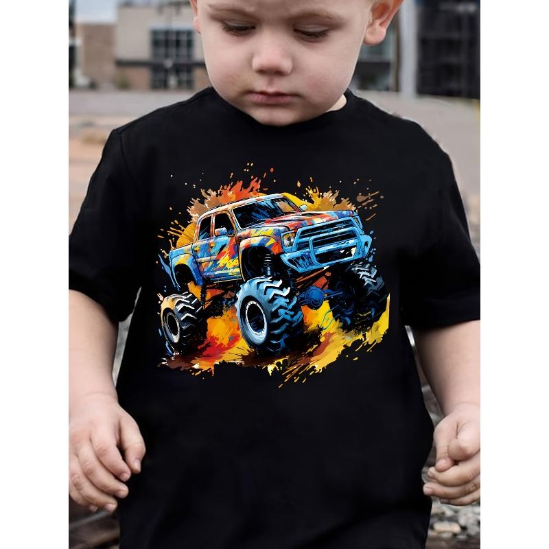 European sizes Summer Boys Fashion Short Sleeve Monster Off-Road Print Casual Outdoor 164cm чорний
European sizes Summer Boys Fashion Short Sleeve Monster Off-Road Print Casual Outdoor 164cm чорний