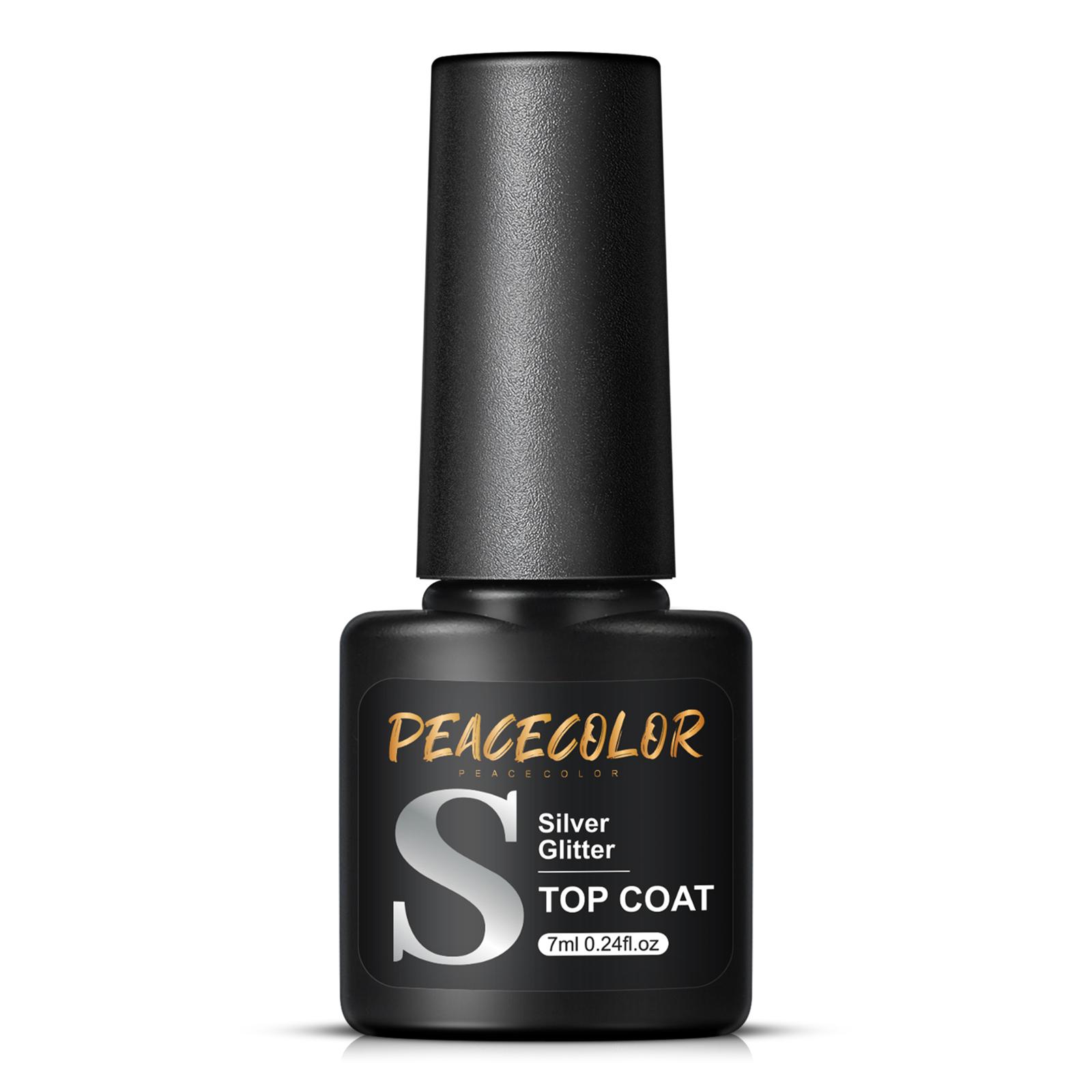 Peacecolor 1pc 7ML Silver and Golden Glitter Top Coat Gel Nail Polish Semi-permanent Varnish Soak Off for Women Gift
Peacecolor 1pc 7ML Silver and Golden Glitter Top Coat Gel Nail Polish Semi-permanent Varnish Soak Off for Women Gift