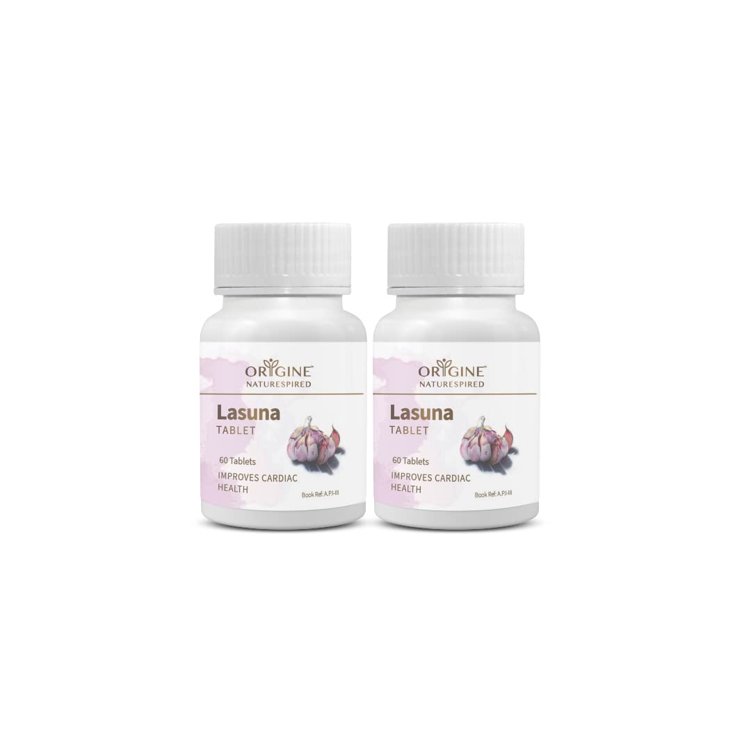 Origine Naturespired Lasuna Garlic Tablets Cardiac Wellness Herbal Multivitamin Daily Support 60 Tablets Pack Of 2
Origine Naturespired Lasuna Garlic Tablets Cardiac Wellness Herbal Multivitamin Daily Support 60 Tablets Pack Of 2