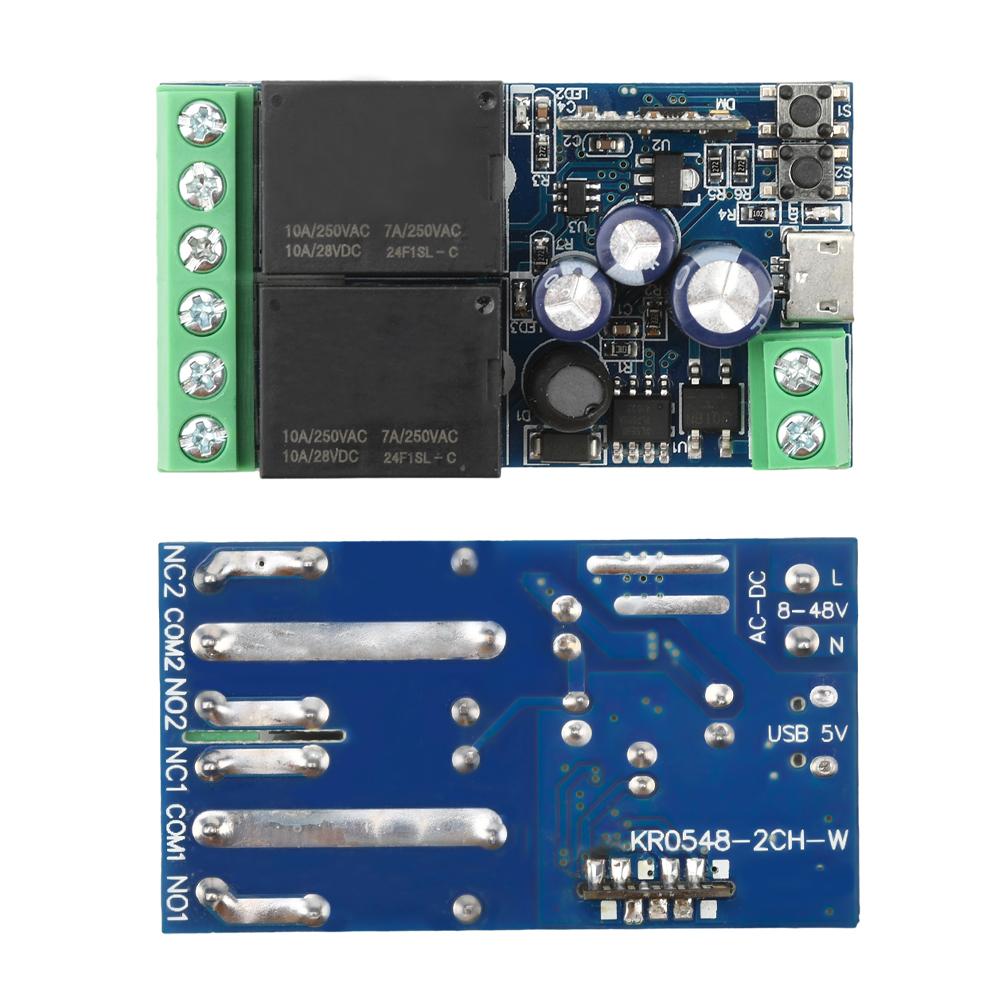 EWeLink WIFI Smart Switch DC 12V 24V 48V Module 2 Channel Relay Receiver Wireless Remote Control Work with Alexa Micro USB 5V
EWeLink WIFI Smart Switch DC 12V 24V 48V Module 2 Channel Relay Receiver Wireless Remote Control Work with Alexa Micro USB 5V