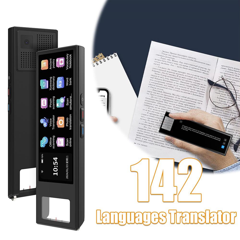 Dictionary Pen 142 Languages Real Time Translator TYPE-C Charging Assistive Reading Pen for Study Travel Business Accessories CHINA
Dictionary Pen 142 Languages Real Time Translator TYPE-C Charging Assistive Reading Pen for Study Travel Business Accessories CHINA