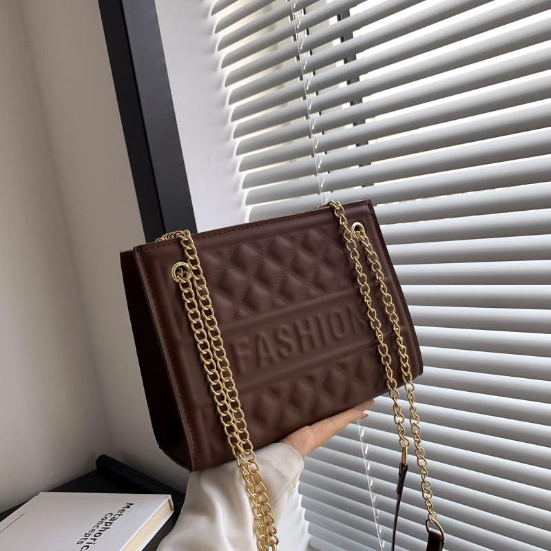 Fashionable Casual Women s Handbag Elegant Quilted Chain Design Pu Leather Crossbody кавовий
Fashionable Casual Women s Handbag Elegant Quilted Chain Design Pu Leather Crossbody кавовий