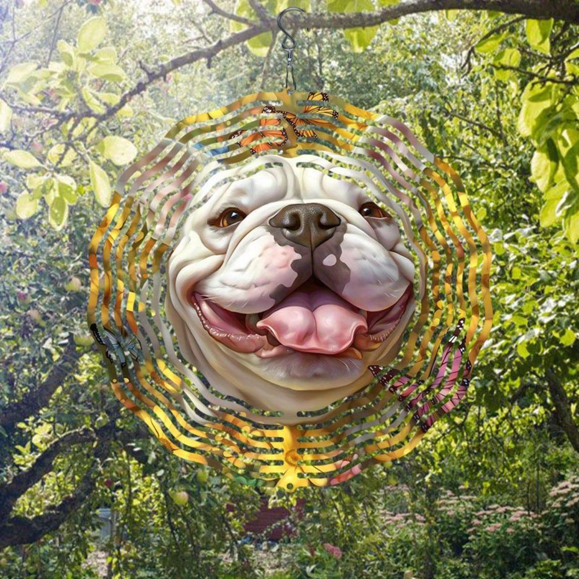 Metal Wind Chime with Dog and Butterfly Design Rotating Hook Outdoor Indoor Hanging Decor for Patio Porch Yard Durable Creative Gift Idea
Metal Wind Chime with Dog and Butterfly Design Rotating Hook Outdoor Indoor Hanging Decor for Patio Porch Yard Durable Creative Gift Idea